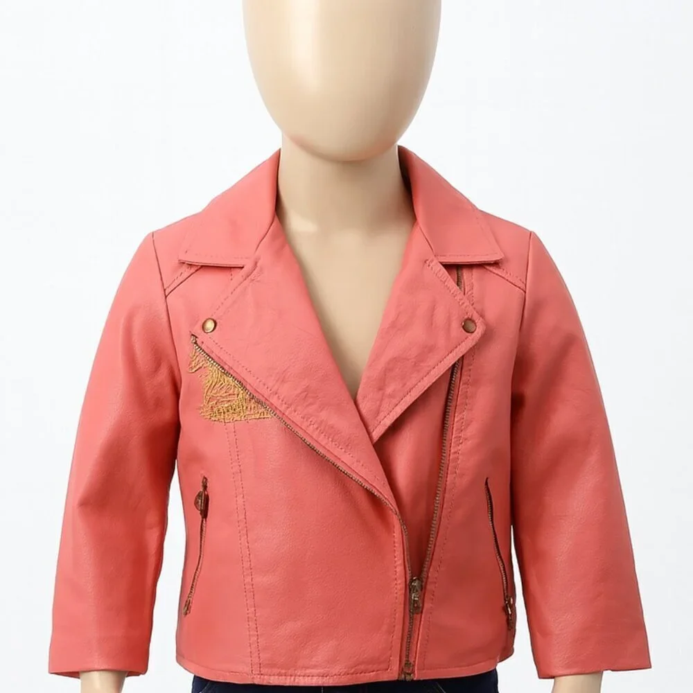365 Kids by Garanimals Pink Unicorn Bomber Jacket Size 7